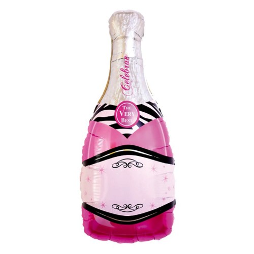 Balon z helem - Różowy szampan - 100 cm